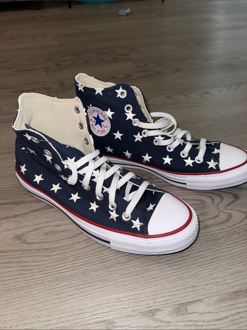 Converse Navy Star High Top Sneakers